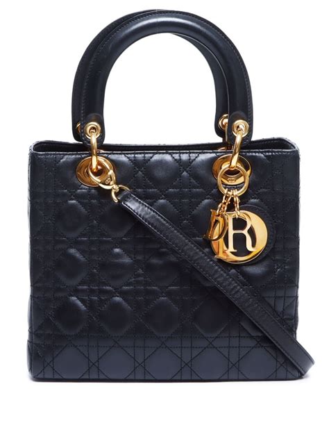 christian dior monogram handbag|pre owned lady dior bag.